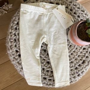 NWT lil legs ivory leggings